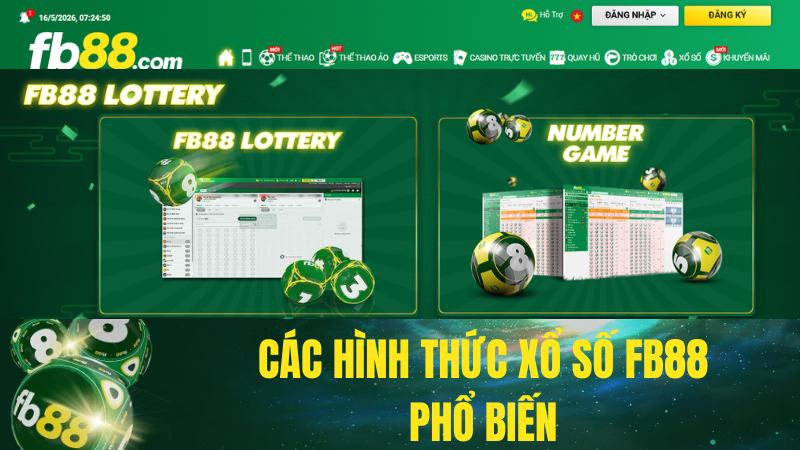 Các Hình Thức Xổ Số FB88 Phổ Biến