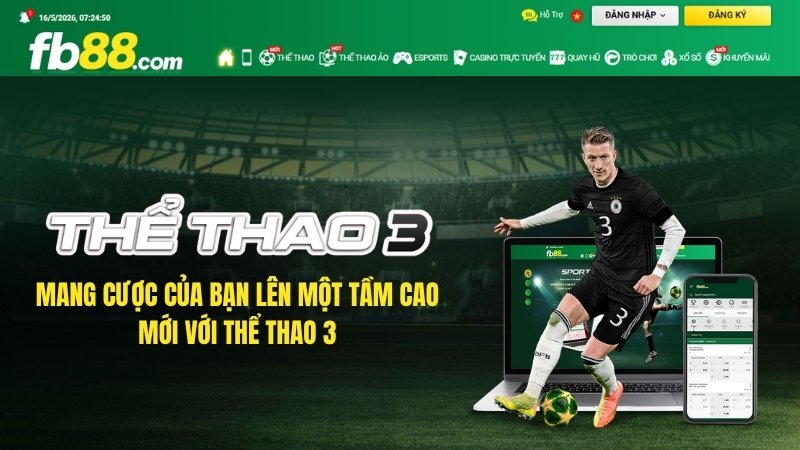 Sảnh Thể Thao 3 – Giao Diện Hiện Đại & Dễ Dùng